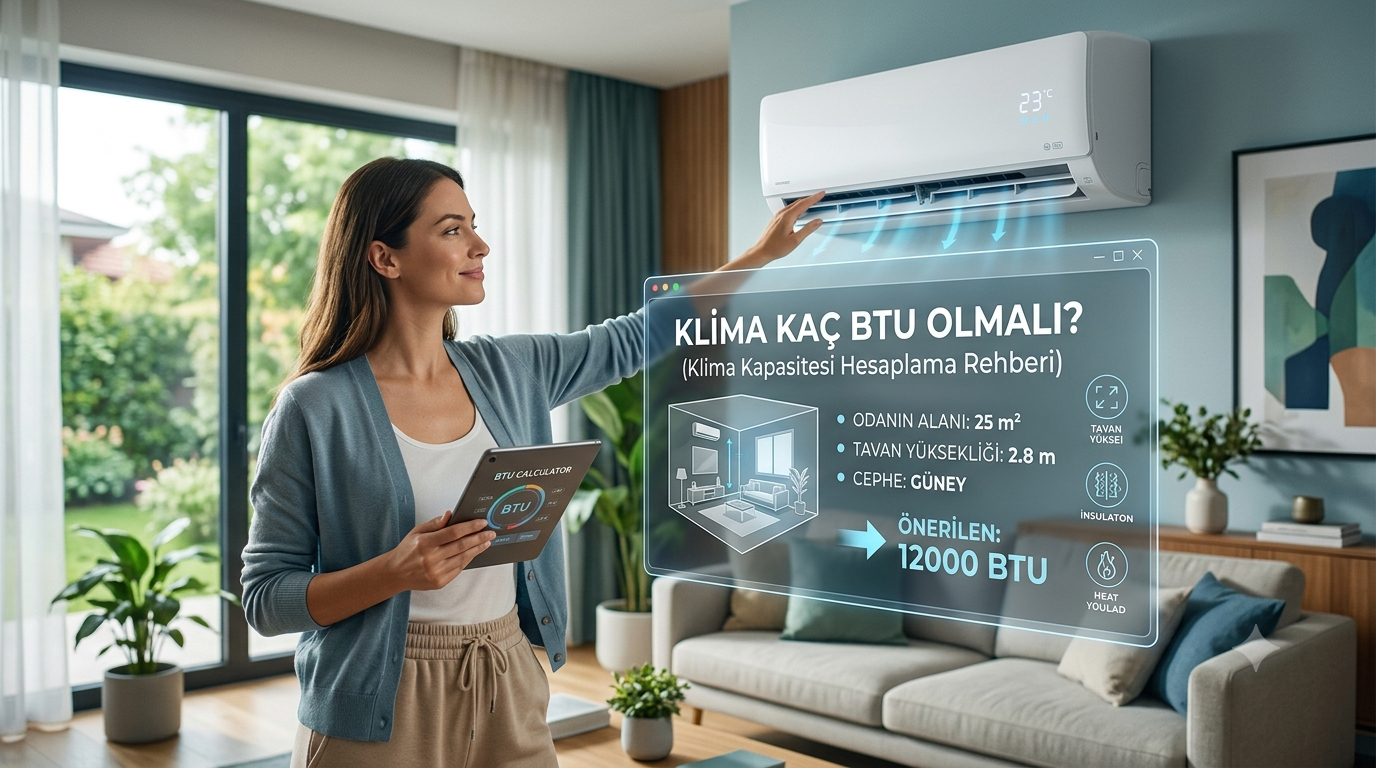 Klima Kaç BTU Olmalı? (Klima Kapasitesi Nasıl Hesaplanır?)